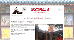 Desktop Screenshot of korearestaurant.com.au